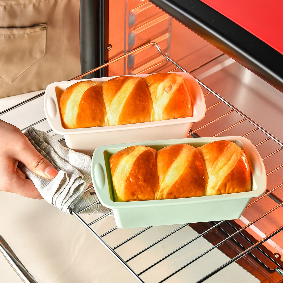 2Pcs Silicone Loaf Pan