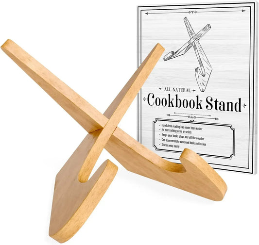 Wooden Recipe Book Stand