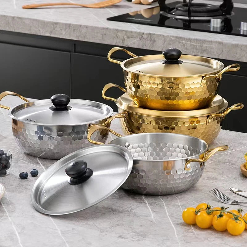 19cm Stainless Steel Korean Ramen Pot