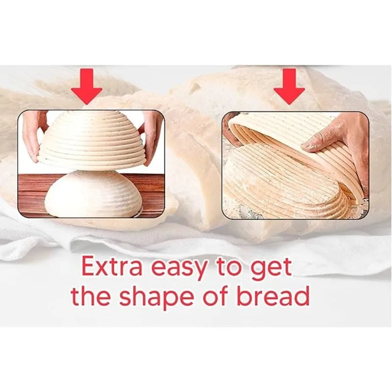 Sourdough Bread Fermentation Basket Set