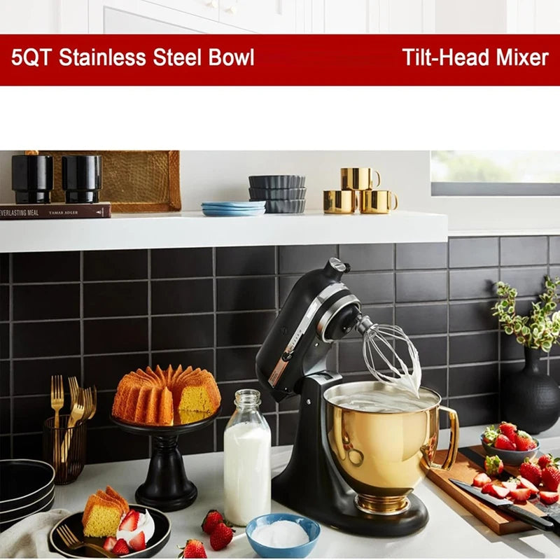 5 QT Stainless Steel Mixer Bowl For Kitchenaid