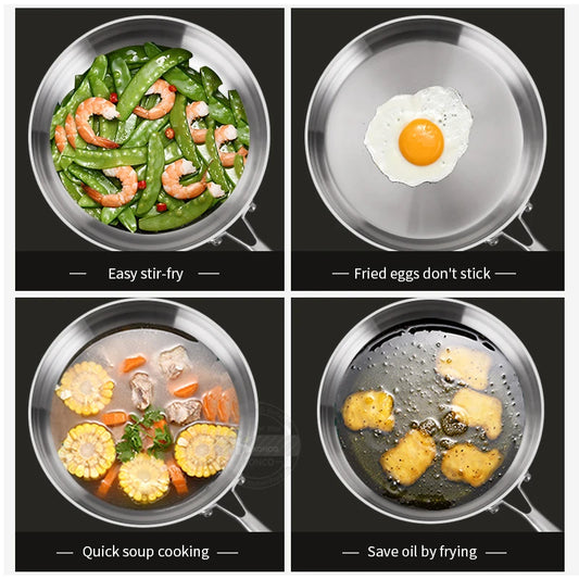 20cm Stainless Frying Pan