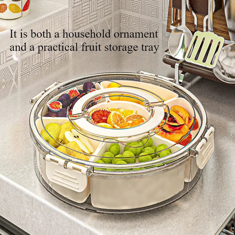 Rotating Snack Tray with Lid