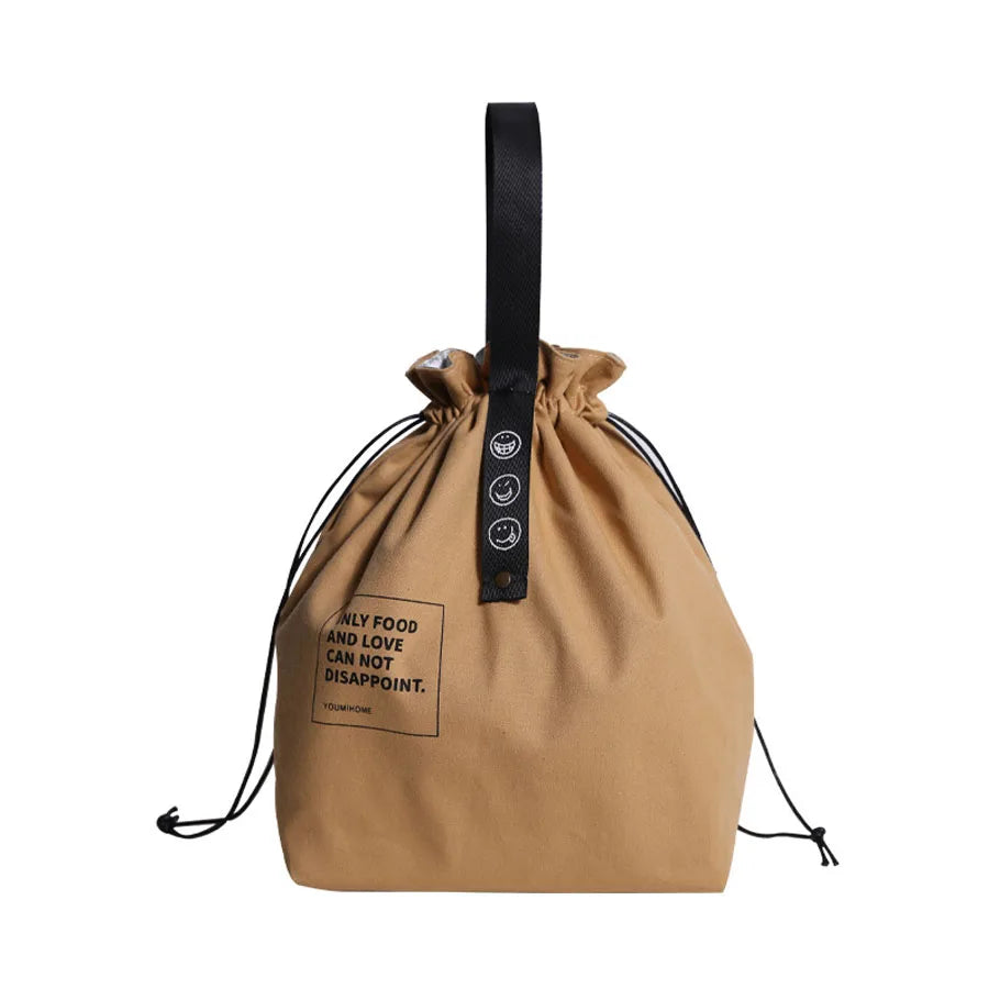 Portable Insulated Canvas Lunch Bag