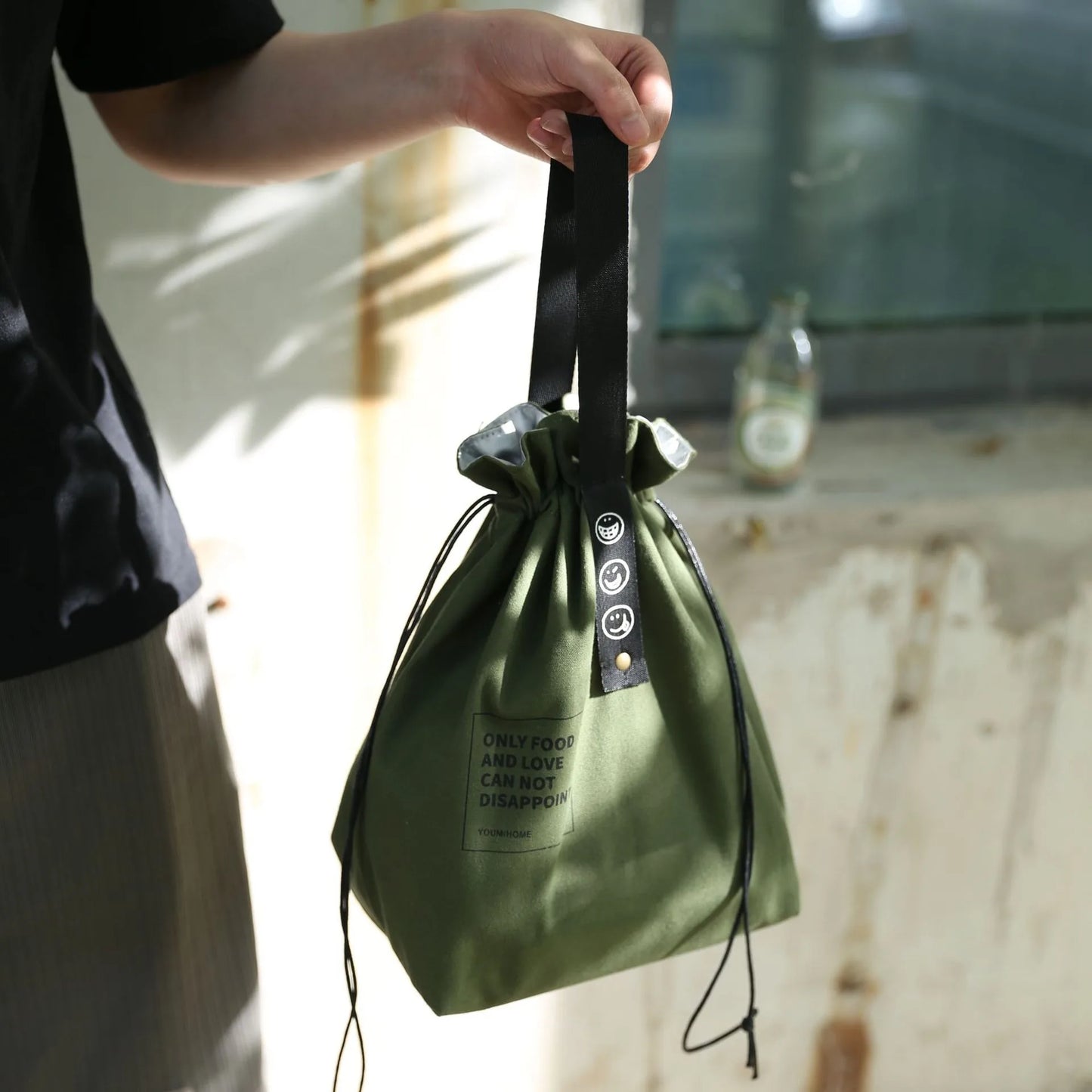 Portable Insulated Canvas Lunch Bag