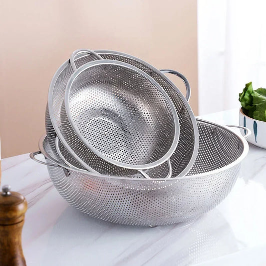 Stainless Steel Drain Basket - 22.5cm