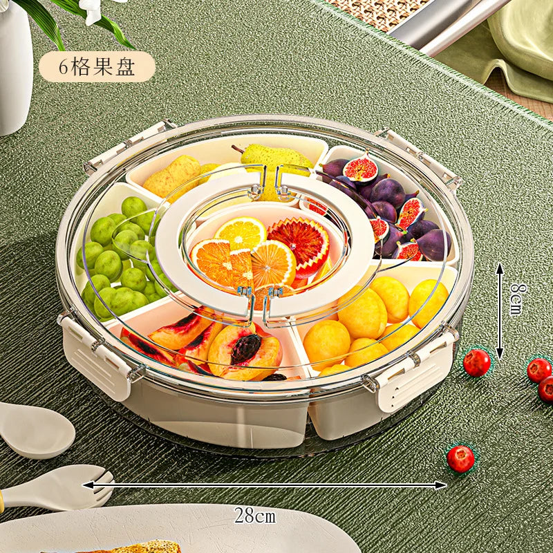 Rotating Snack Tray with Lid