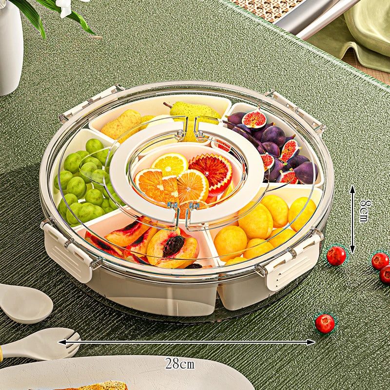 Rotating Snack Tray with Lid