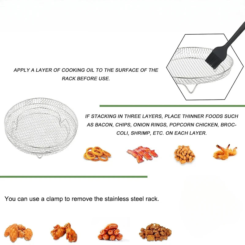 3-layers Air Fryer Rack