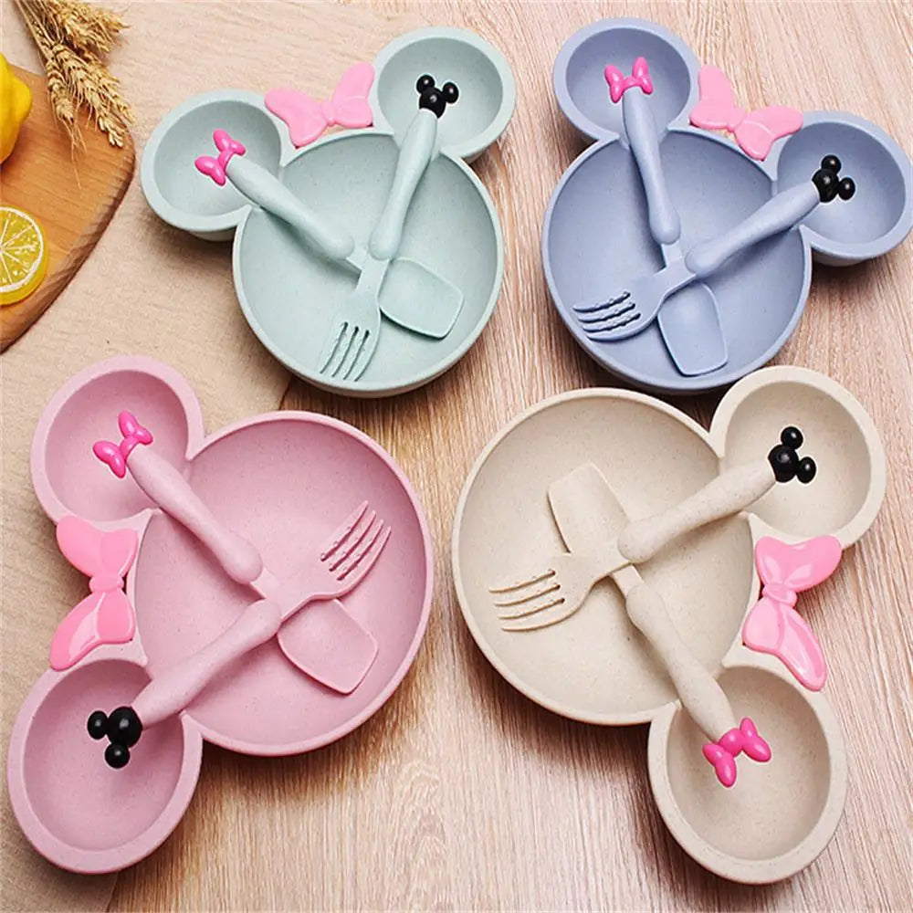 3 Pcs Childrens Tableware Set