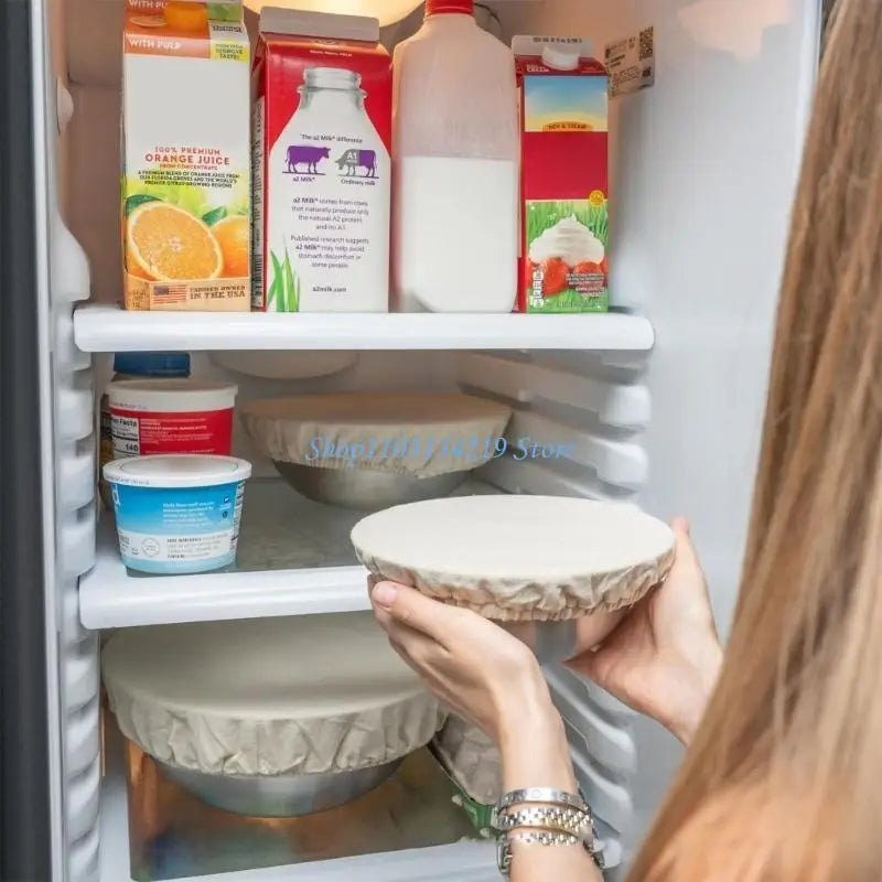 6pcs Elastic Cotton Covers for Sourdough Fermentation