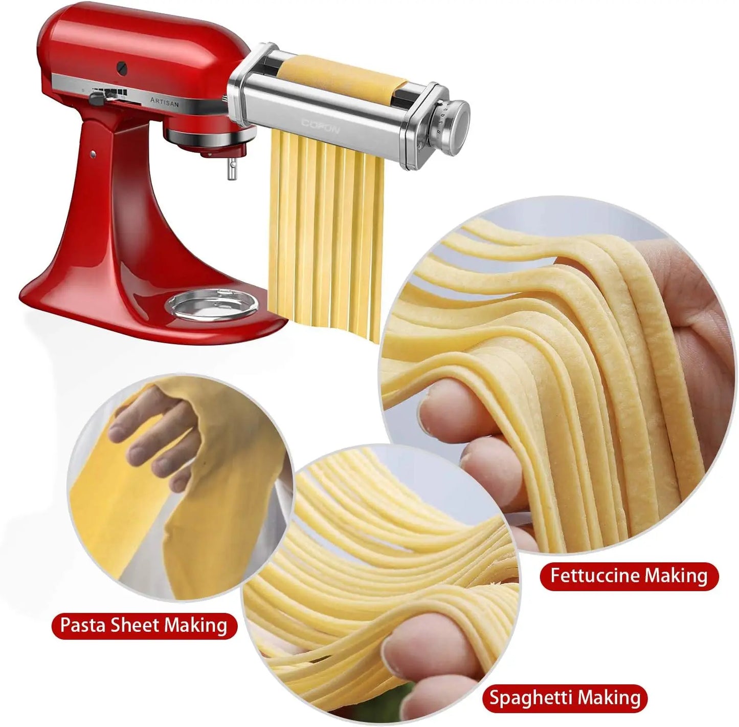 Spaghetti Pasta Attachment for KitchenAid Mixer