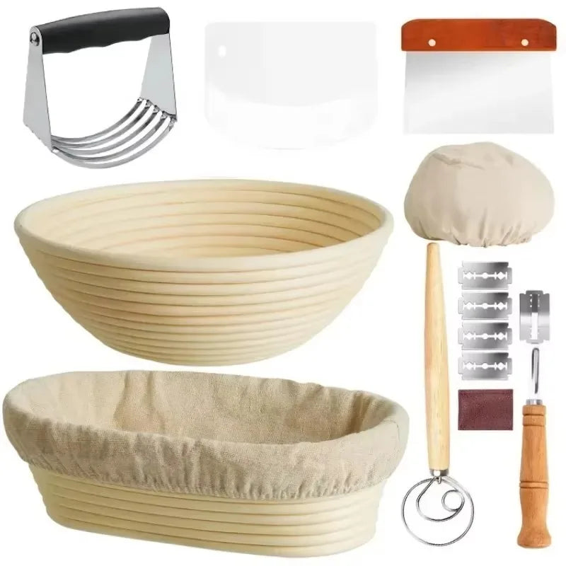 Sourdough Bread Fermentation Basket Set
