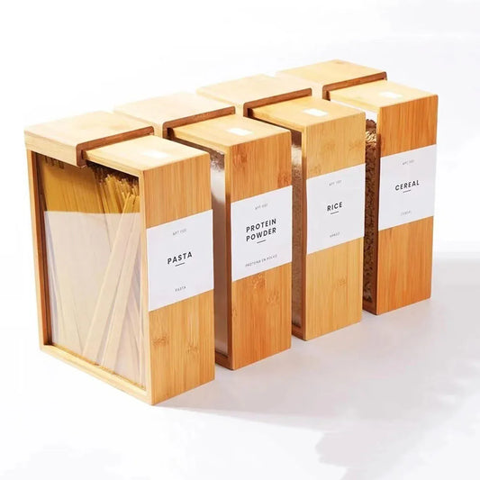Bamboo Food Dispenser - 2L