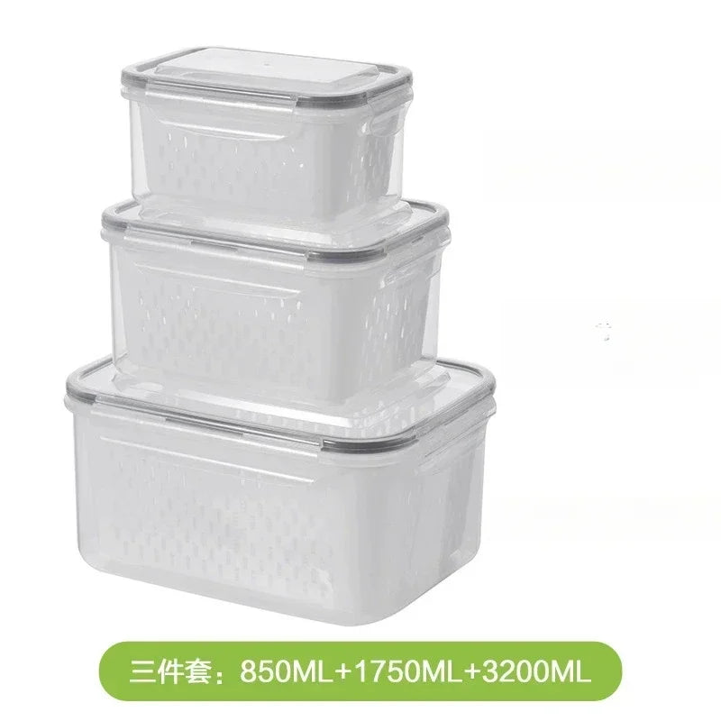 3Pack Fridge Storage Containers