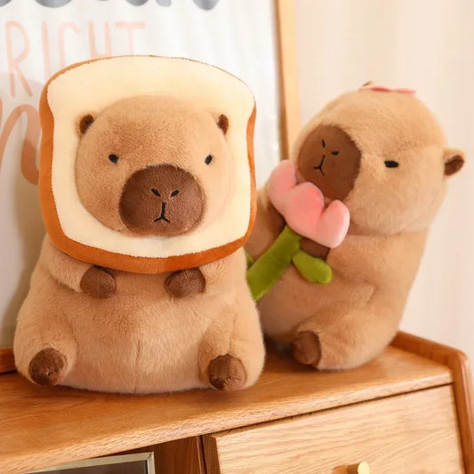 Kawaii Capybara Bread Plush Toy