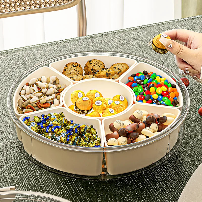 Rotating Snack Tray with Lid