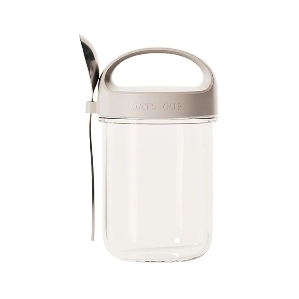 430ML Overnight Oat Cup Glass With Spoon