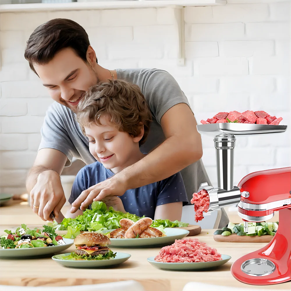 Premium Aluminum Alloy Meat Grinder Attachment for All KitchenAid