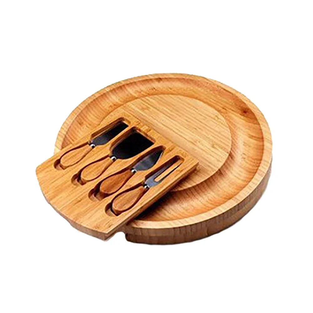 Bamboo Cheese Board & Knife Set