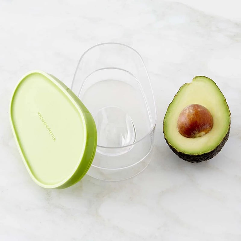 Avocado Food Storage Box Space Saver Plastic Fruit Container for Kitchen Crisper Vegetable Organizer Bag