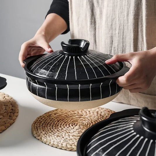 Handmade Japanese Style Ceramic Casserole Dish