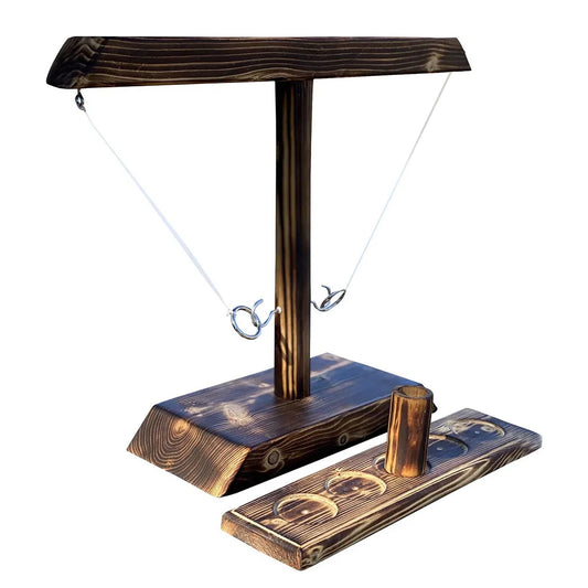 Wooden Hook Ring Toss Game