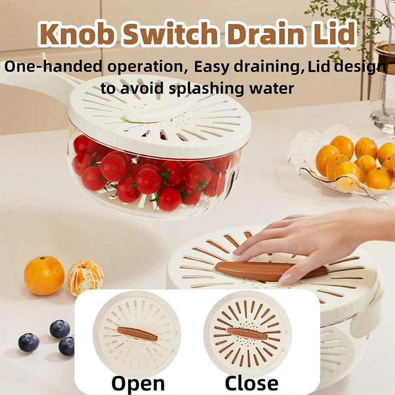 Fruit Strainer with Storage Lid