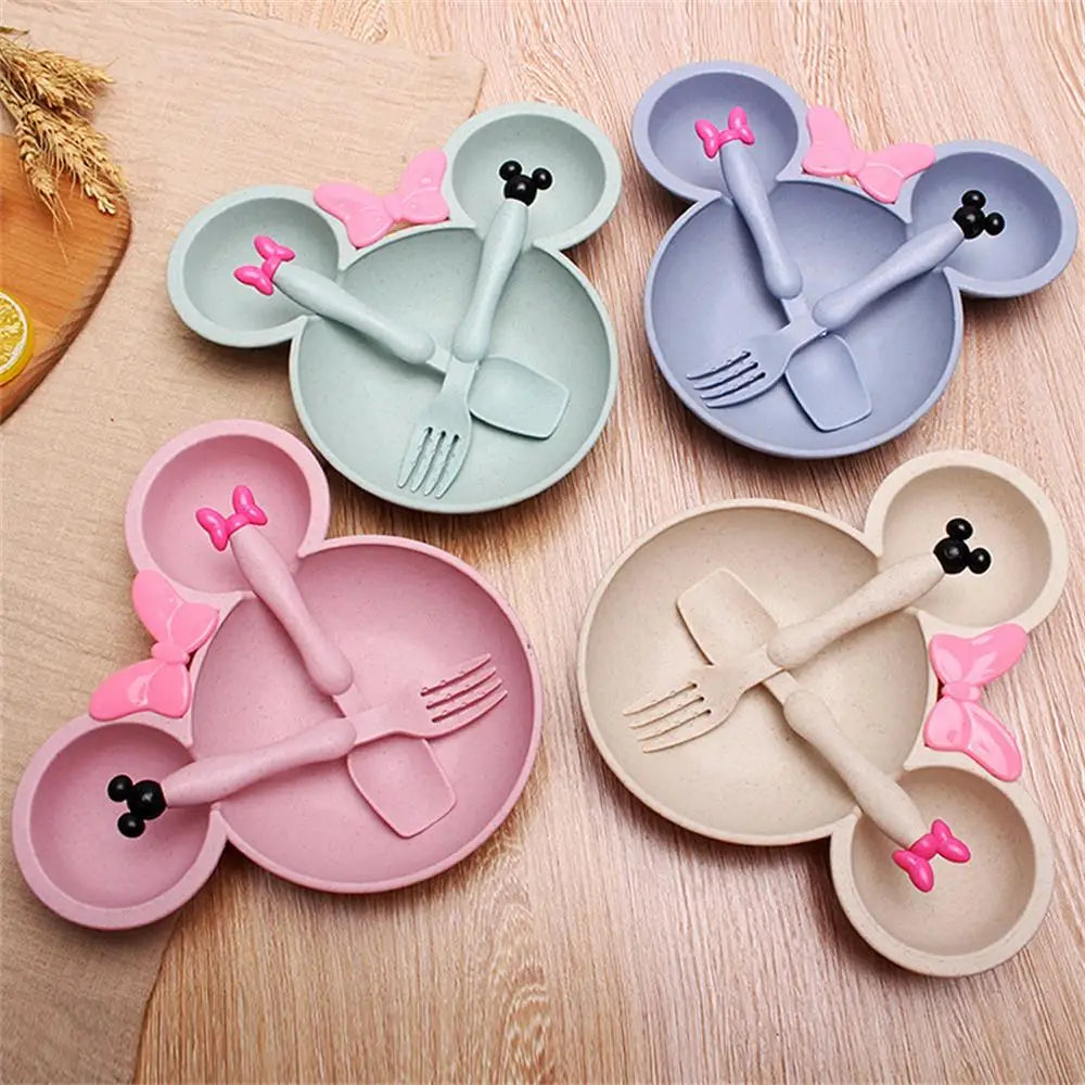 3 Pcs Childrens Tableware Set