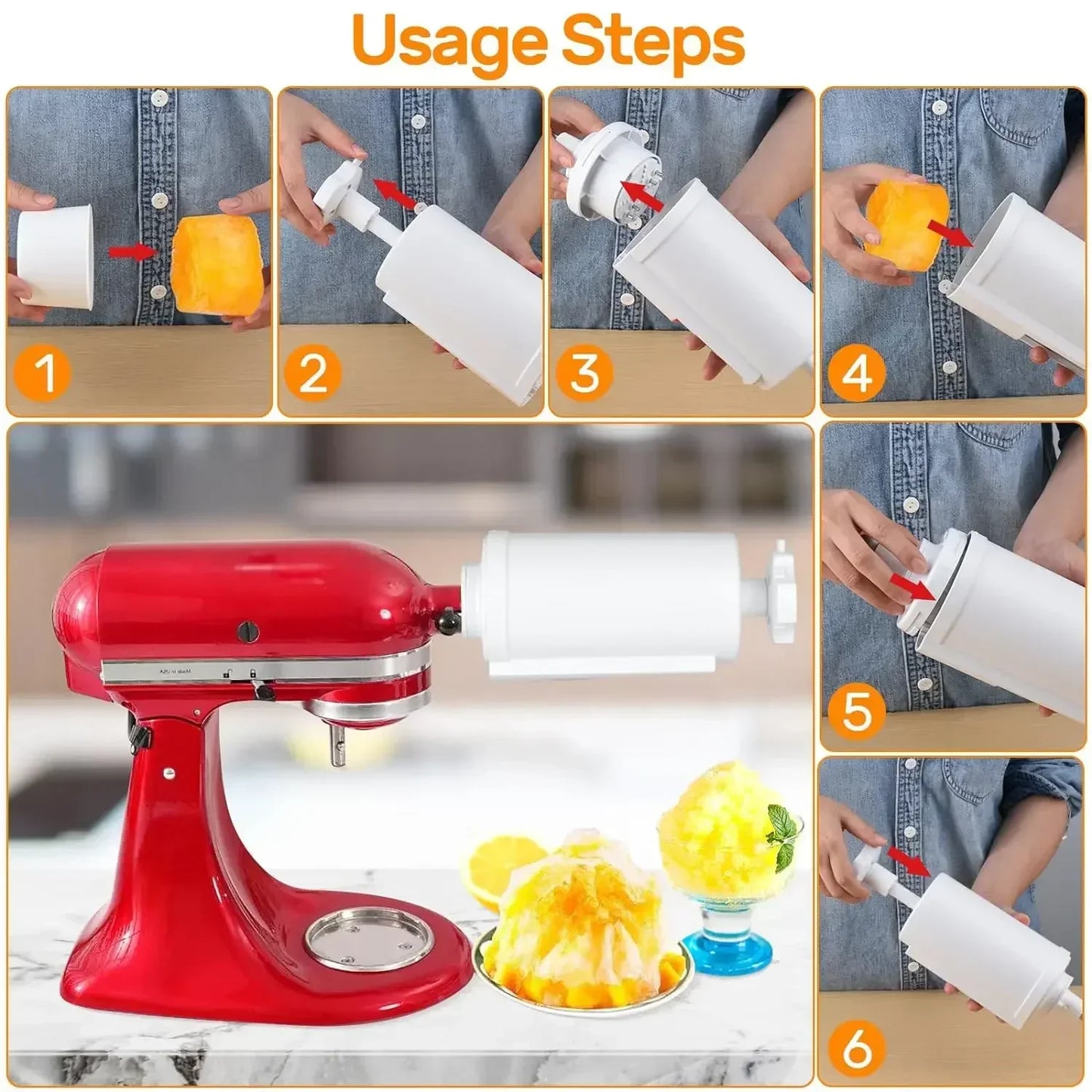 Ice Shaver Attachment for KitchenAid