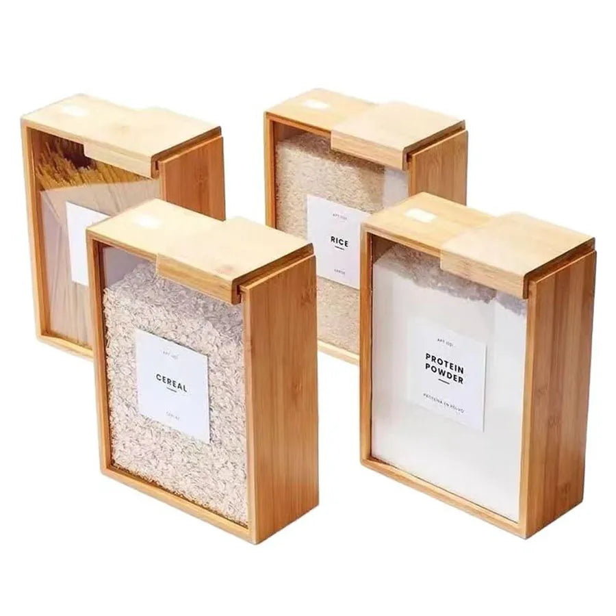 Bamboo Food Dispenser - 2L