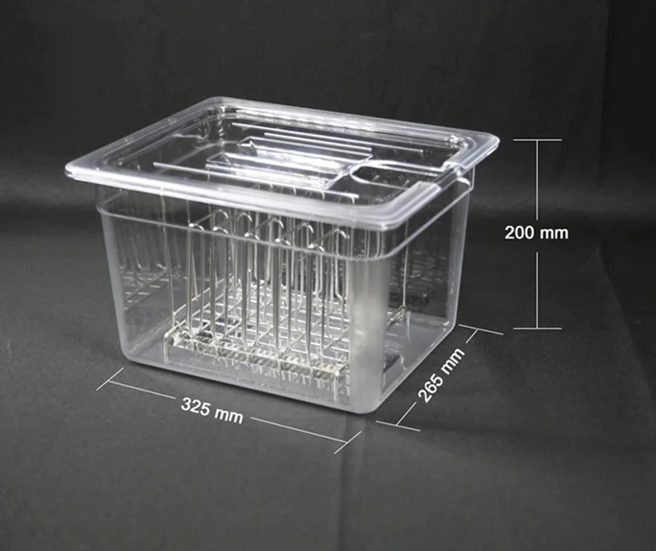 Sous Vide 11L Slow Cooking Container With 304 Stainless Steel Frame Rack