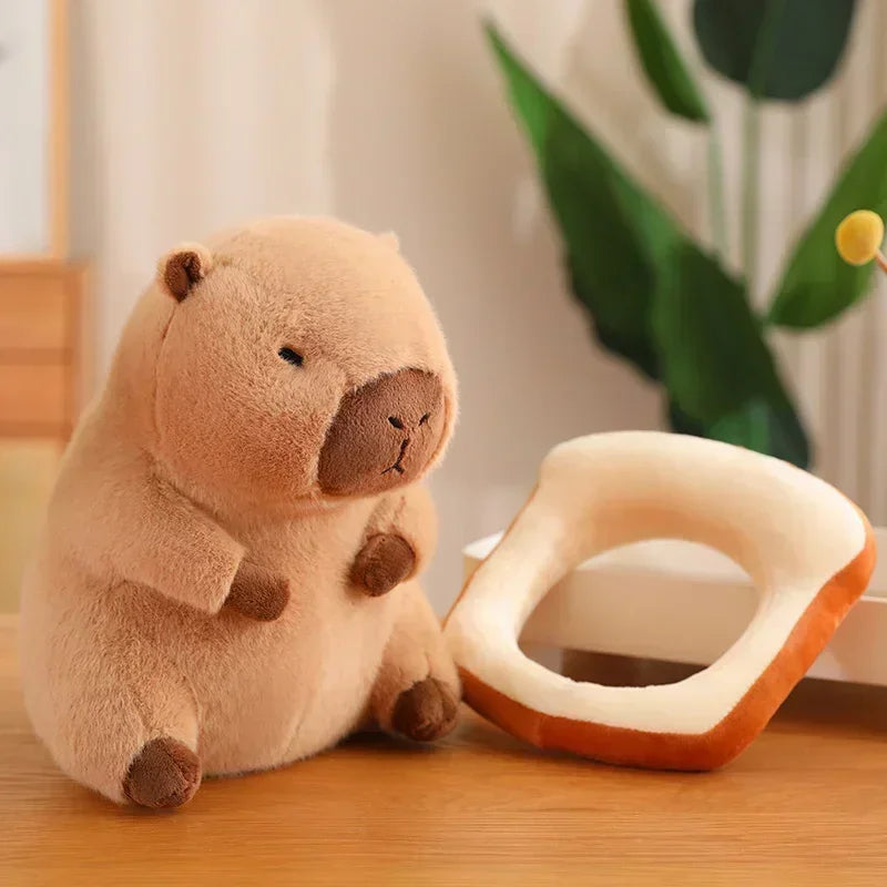 Kawaii Capybara Bread Plush Toy