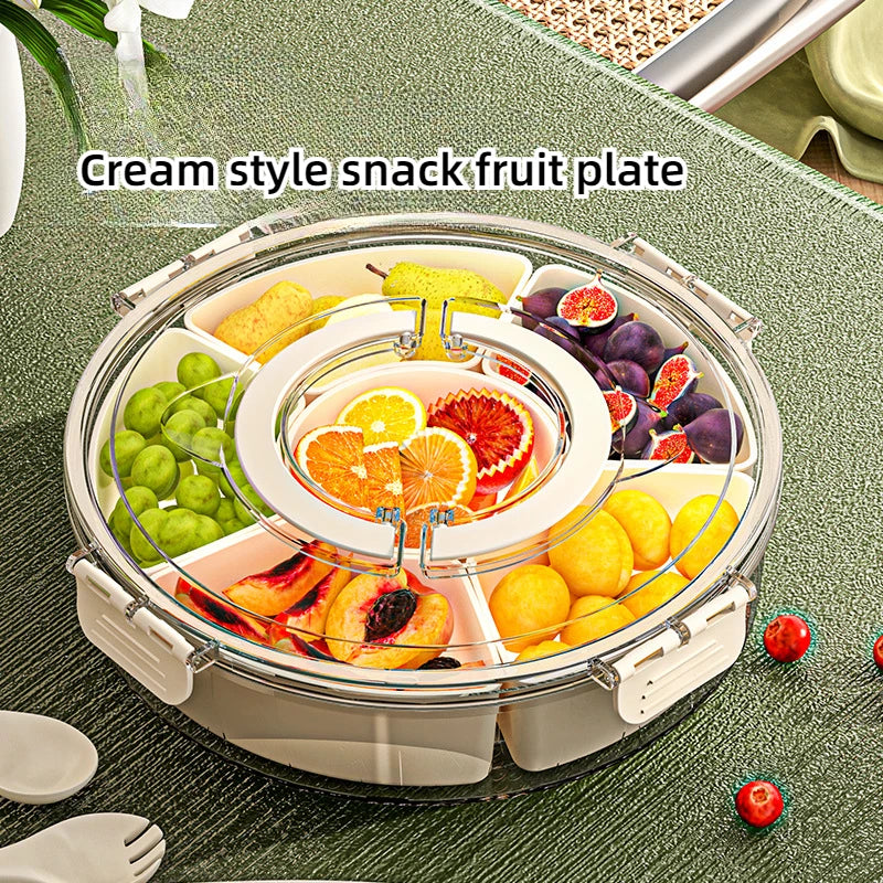 Rotating Snack Tray with Lid