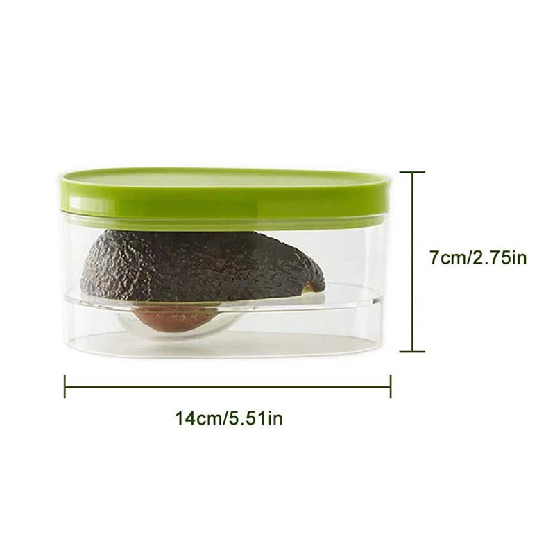 Avocado Food Storage Box Space Saver Plastic Fruit Container for Kitchen Crisper Vegetable Organizer Bag