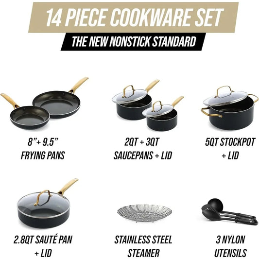 Gold Cookware -14pc Set