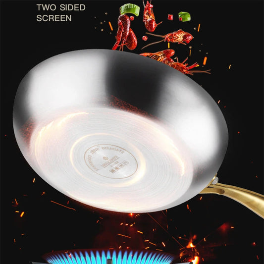 24cm 316 Stainless Steel Frying Pan